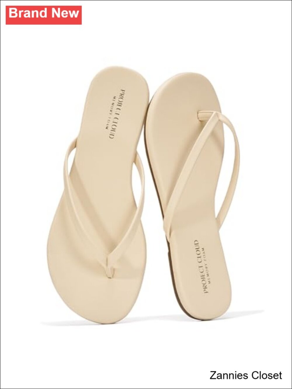 ✨ Project Cloud Women's Flip Flops Memory Foam Non-Slip Slip-On Sandals